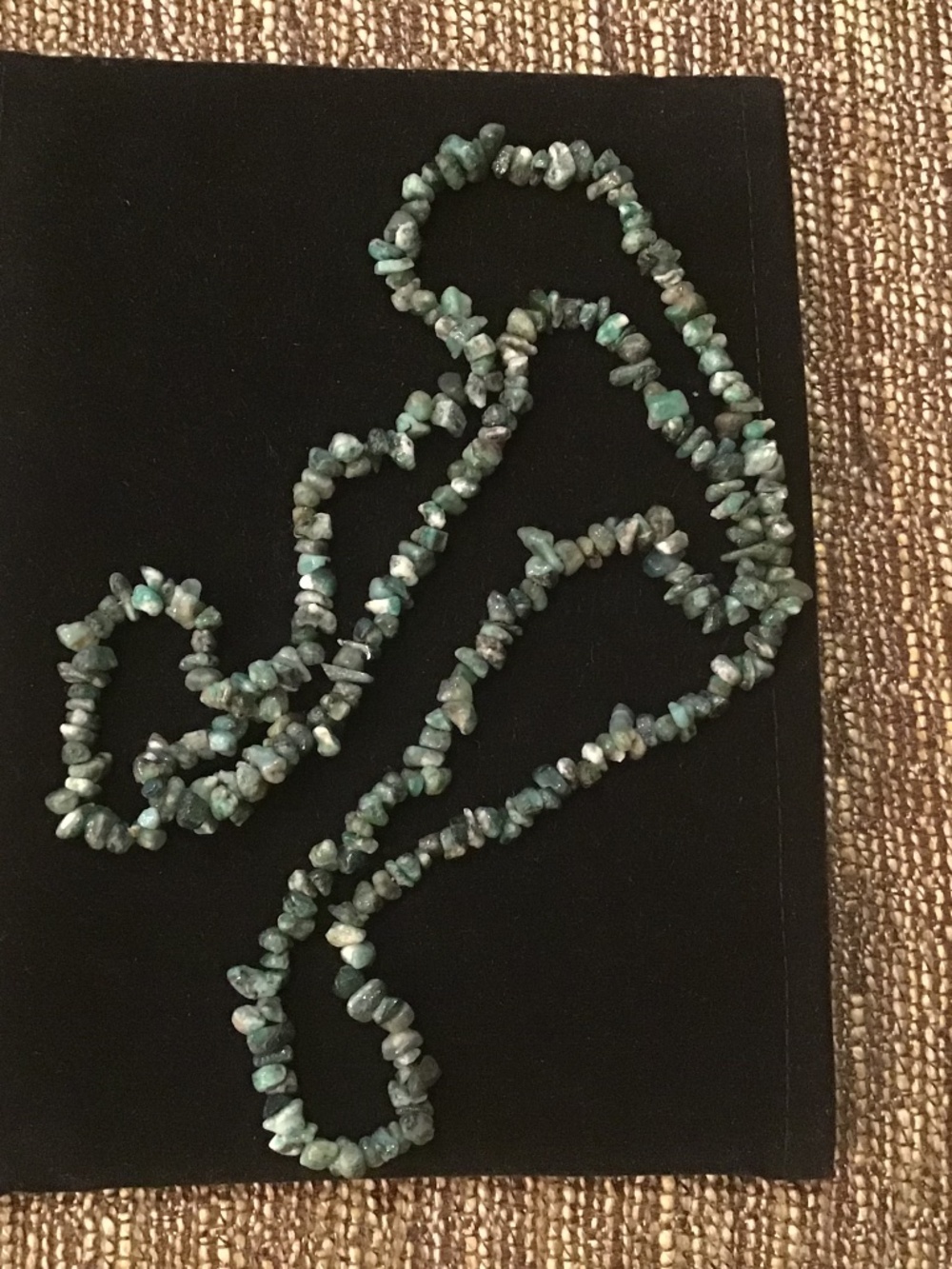 Green Chip Gemstone Necklace